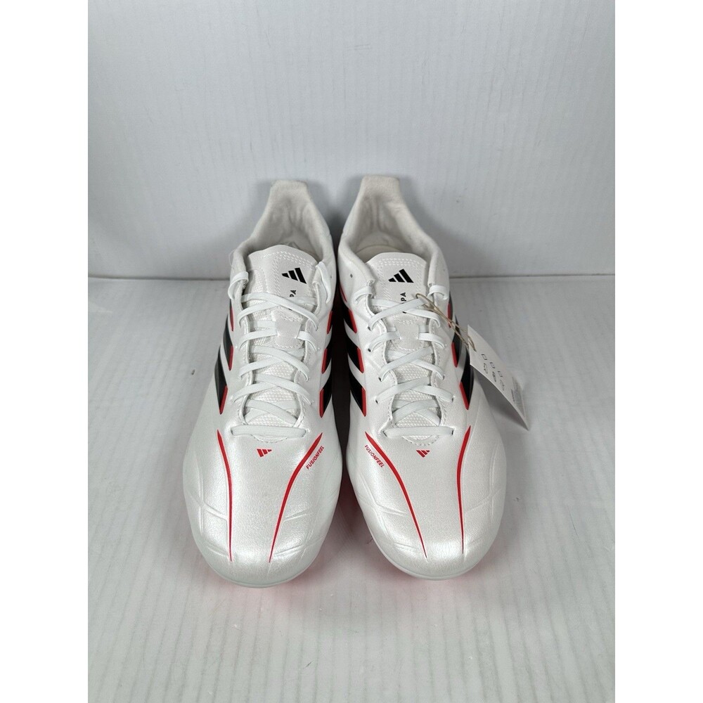 Size 12 adidas Copa Pure IV League Firm Ground Soccer Cleats Mens White Shoes - Picture 2 of 9